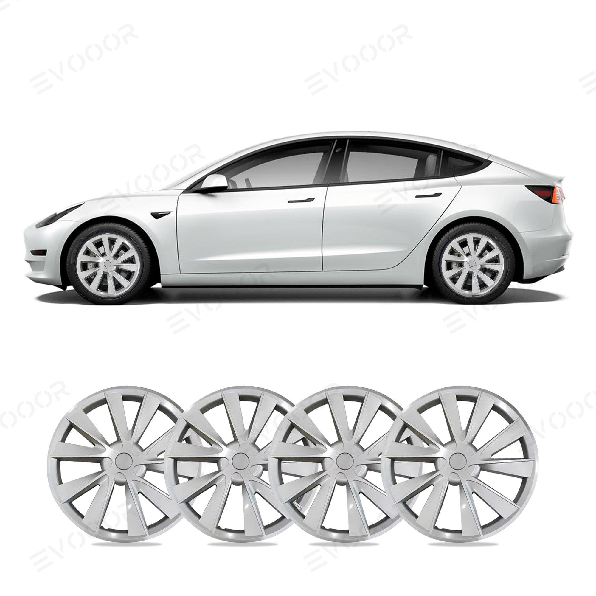 Model 3 18'' Aero Wheels Cover Hubcaps Replacement 4PCS for Tesla (2017-2023) - Evooor