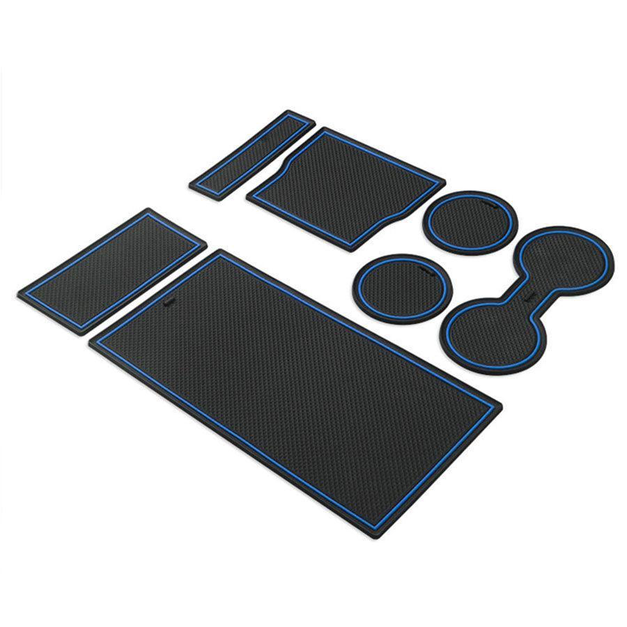 Model 3 Center Console & Cupholder Liner Kit Mat for Tesla(2017-2020) - Evooor