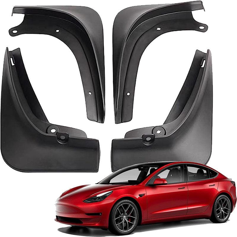 Tesla Model 3/Y Mud Flaps- Splash Guards (2021-2023)NO Need to Drill Holes, Front/Rear Splash Mudguard - Evooor