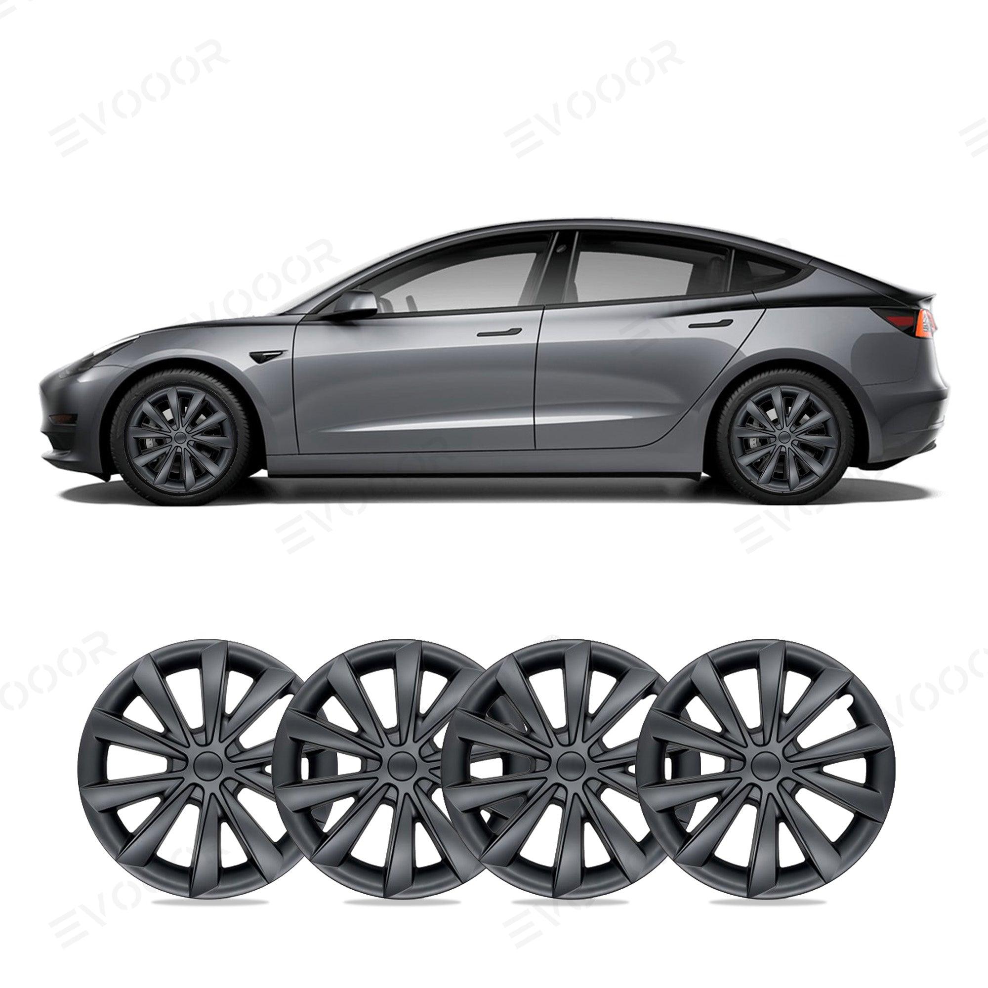 Model 3 18'' Aero Wheels Cover Hubcaps Replacement 4PCS for Tesla (2017-2023) - Evooor