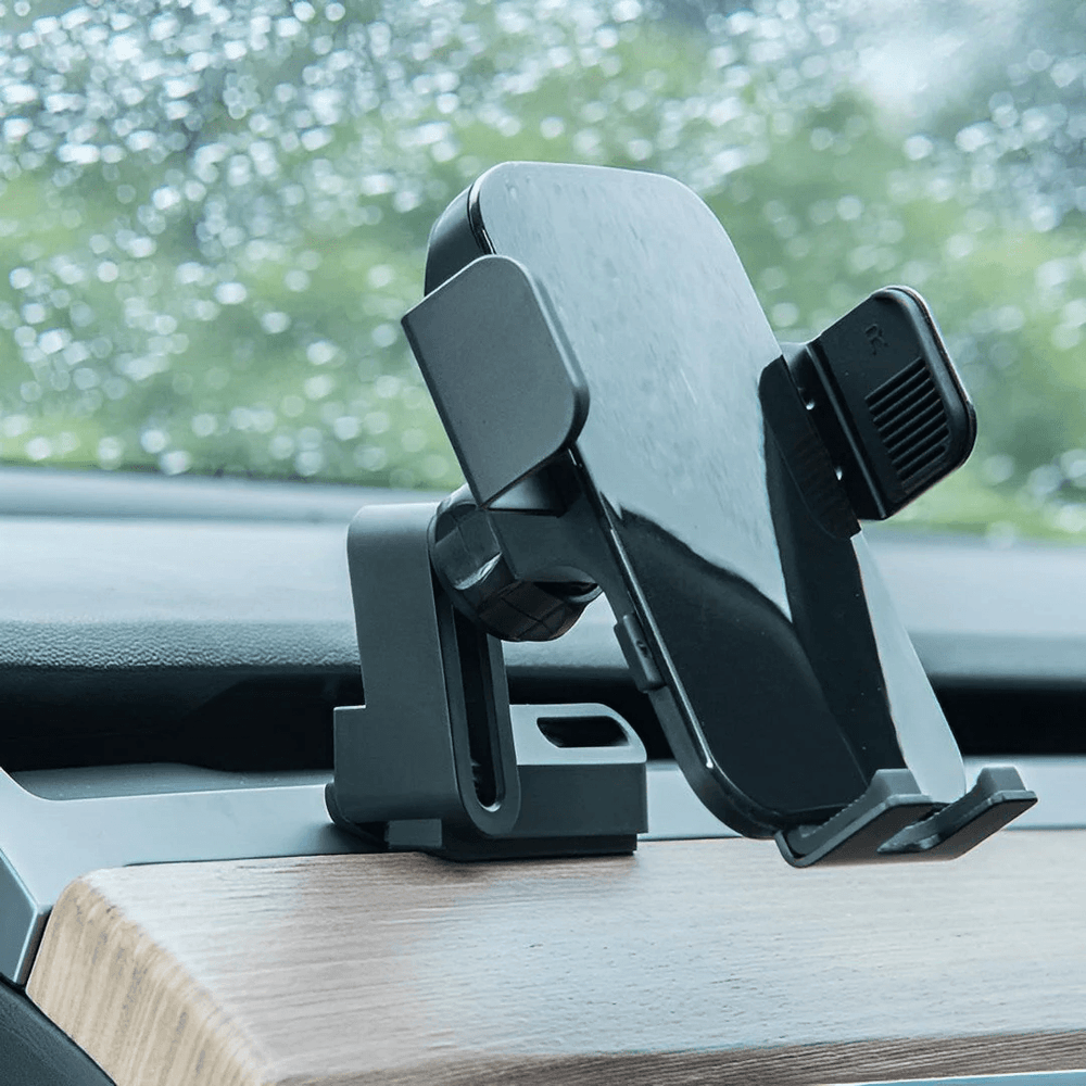 Solar-Powered Wireless Car Phone Mount for Tesla Model 3 & Model Y - Automatic Charging Dashboard Holder - Evooor