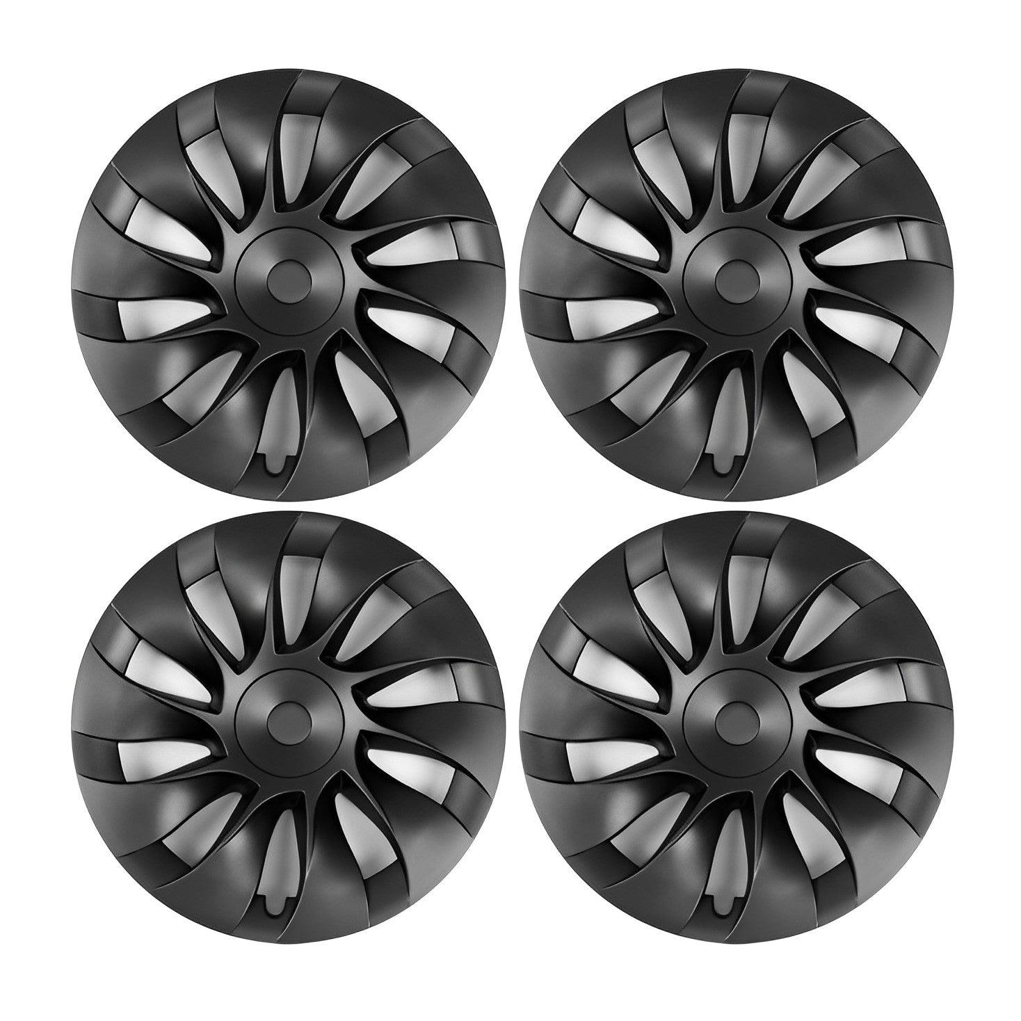 Performance Hub Caps Set for Tesla Model Y - Sleek Induction Style Wheel Hub Covers (4 Pieces) - Evooor