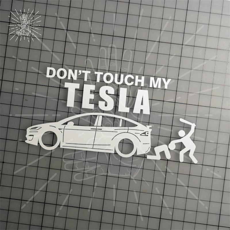 Model 3/Y/S/X Don't Touch My Car Humorous Decorative Sticker For Tesla - Evooor