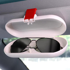 Tesla Glasses Case Sun Visor Card Storage Sunglasses Storage Box for Model 3/Y/X/S (2012-2023)