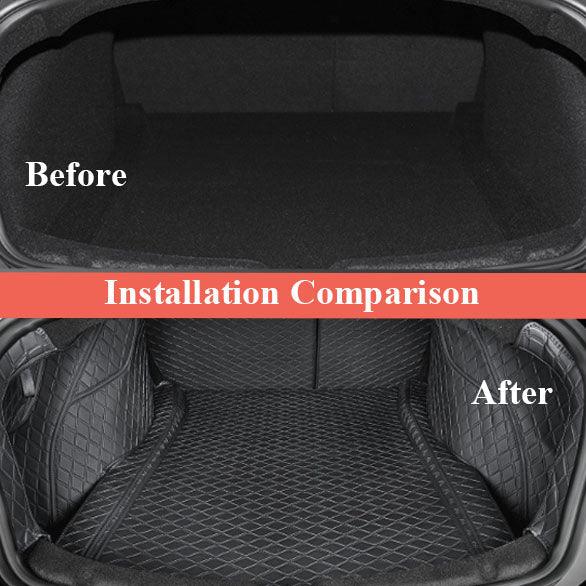 Highland Premium Leather Frunk and Trunk Mat for Tesla Model 3 - Full Coverage Protection - Evooor
