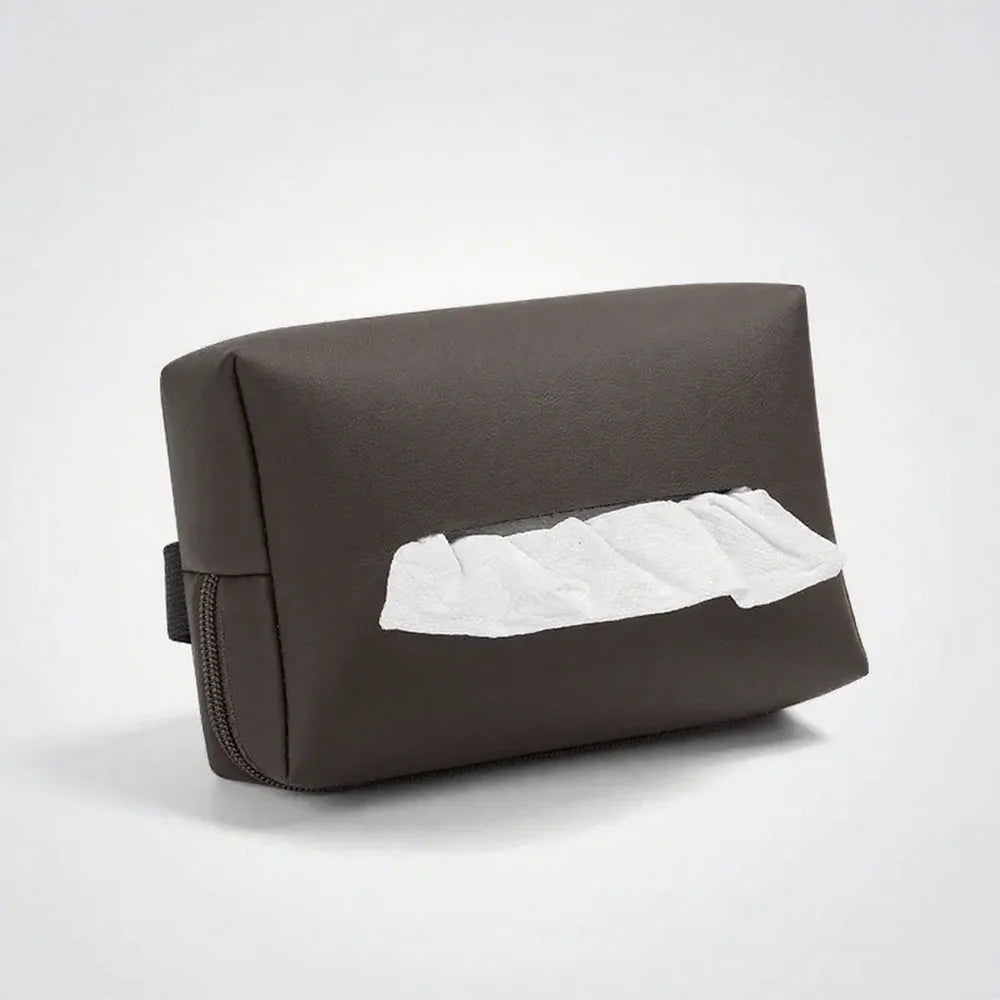 Leather Car Tissue Box For VW ID.3 - Evooor