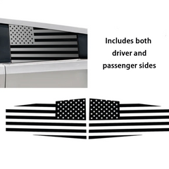 Rear Window American Flag Vinyl Stickers (2PCS) for Tesla Cybertruck