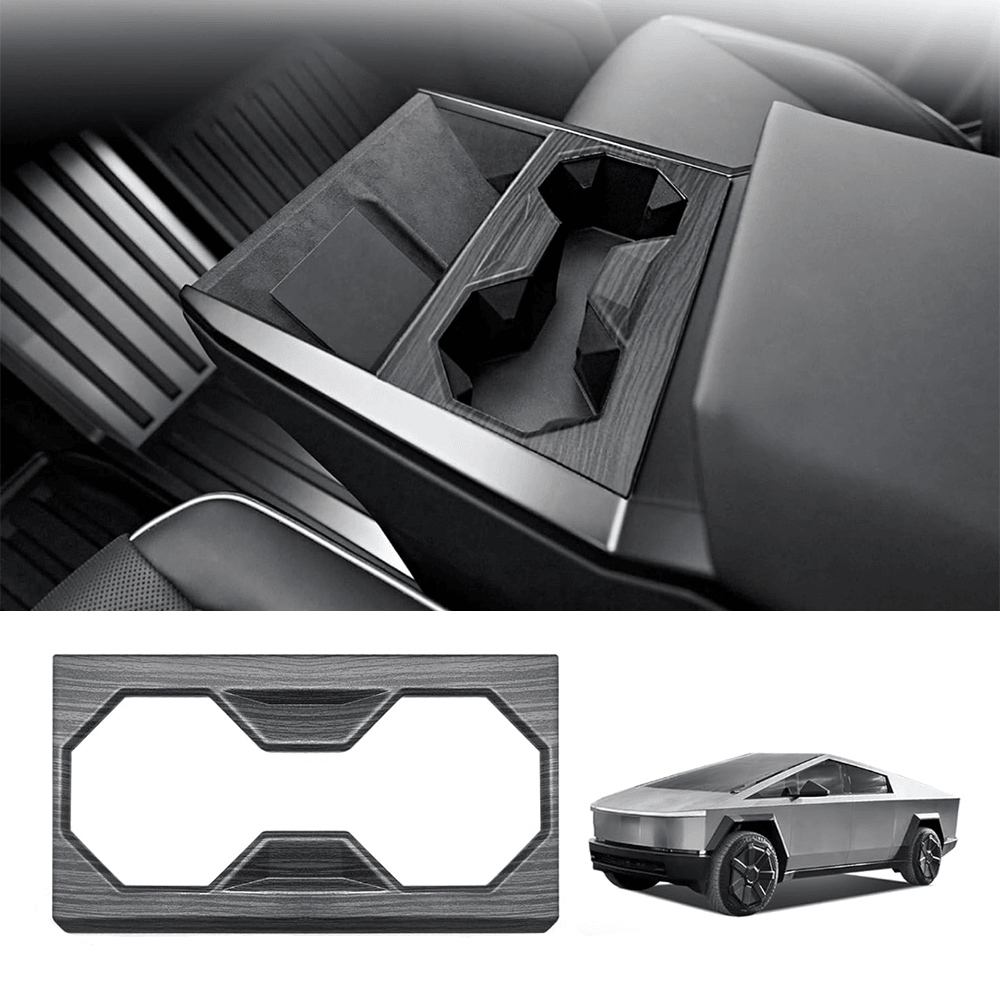 Center Console Cup Holder Frame Trim Cover for Cybertruck - Evooor