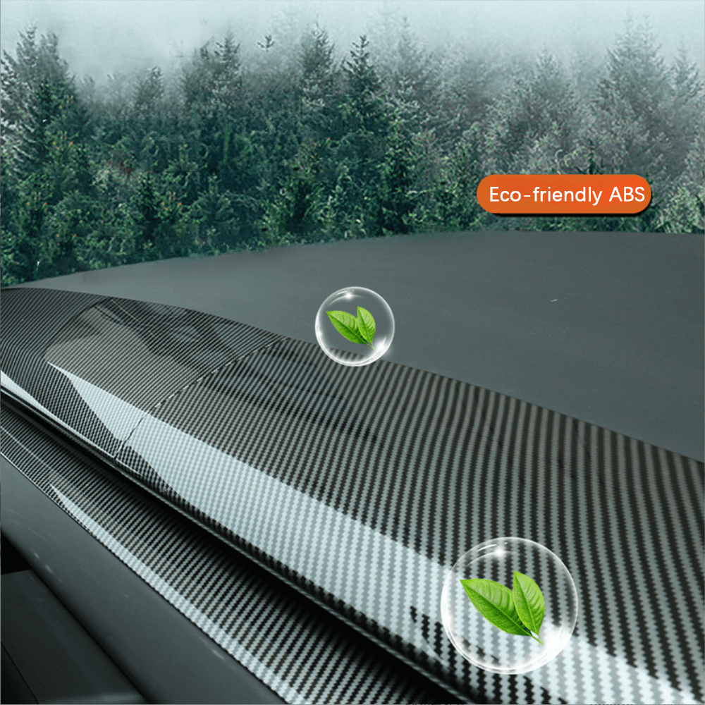 Carbon Fiber Pattern Split Dashboard Cover and Air Outlet Cover Set for Tesla Model 3 - Compatible with Highland 2024+ - Evooor