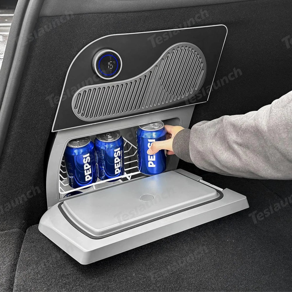15L Hidden Rear Trunk Refrigerator – Compressor Cooler for Tesla Mode ...