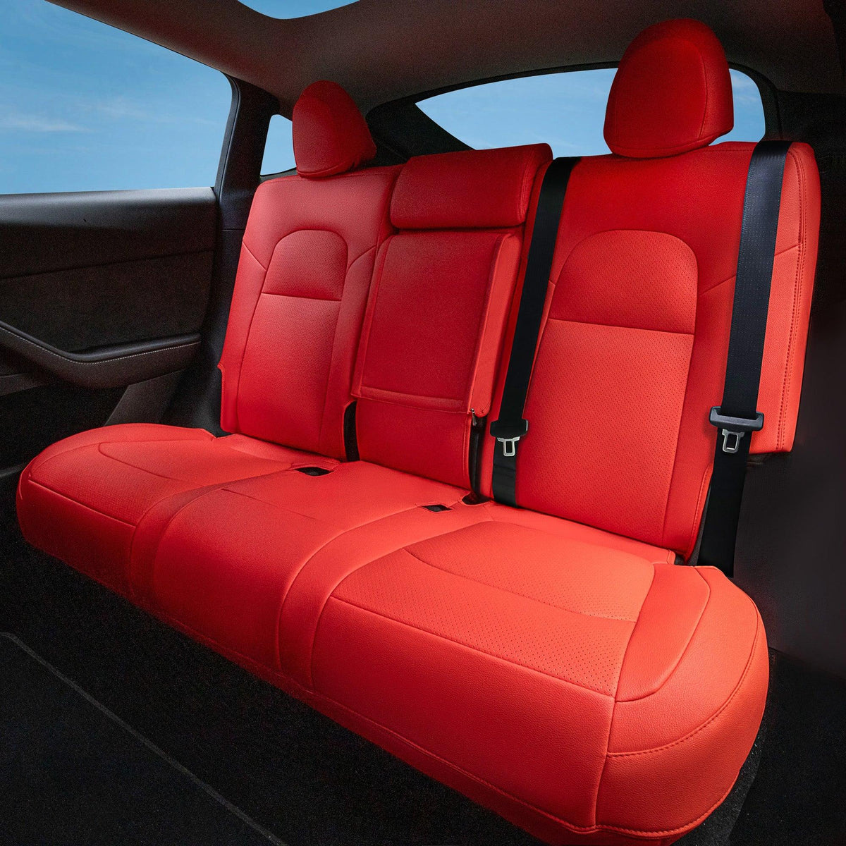 Premium Full Coverage Seat Protector Set for Tesla Model Y 5-Seater 2020-2024 - Evooor