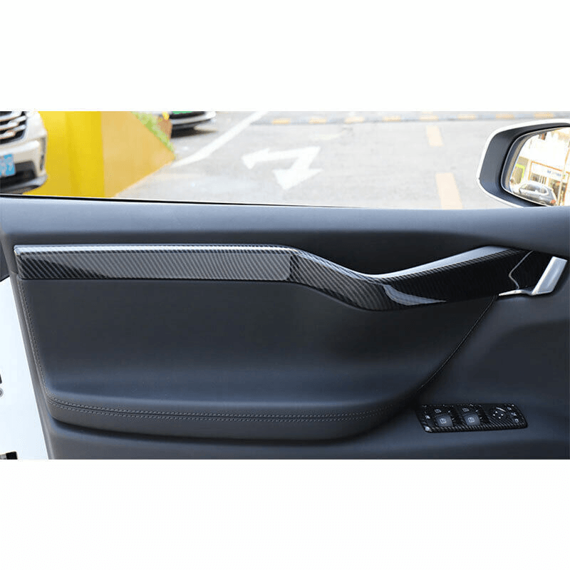 High-Quality Carbon Fiber Interior Door Panel Accents Set for Tesla Model X - Enhance Your Car's Look! - Evooor