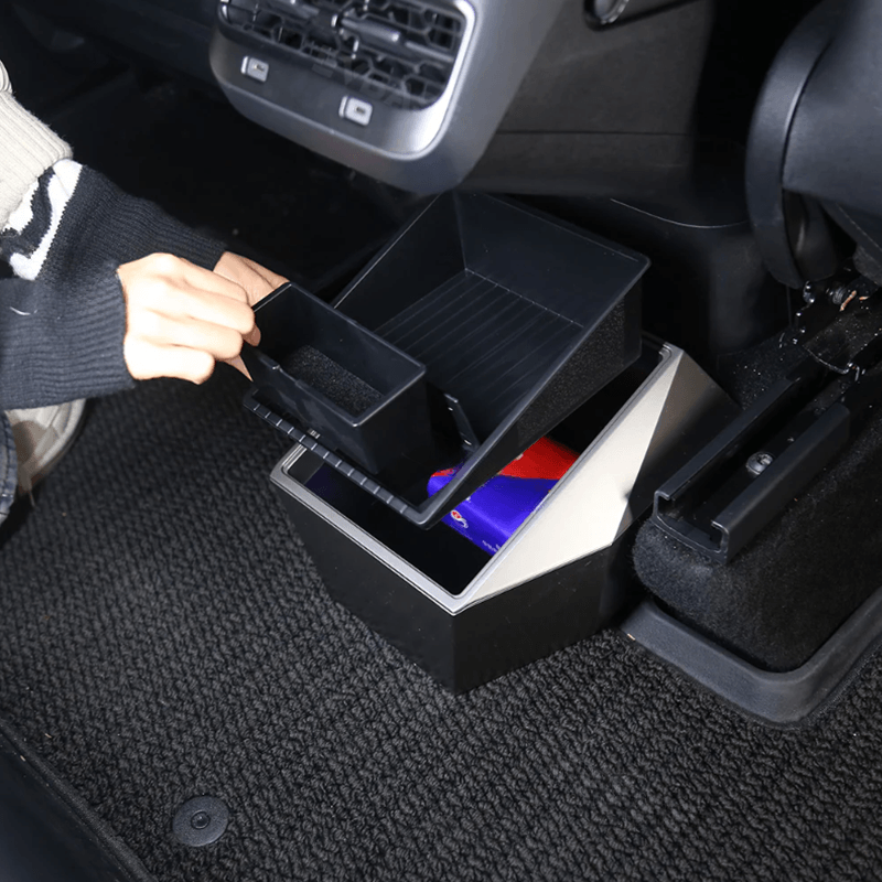 Premium Rear Cargo Organizer Compatible with Tesla Model Y 2021+ - Cybertruck-Inspired Design - Evooor