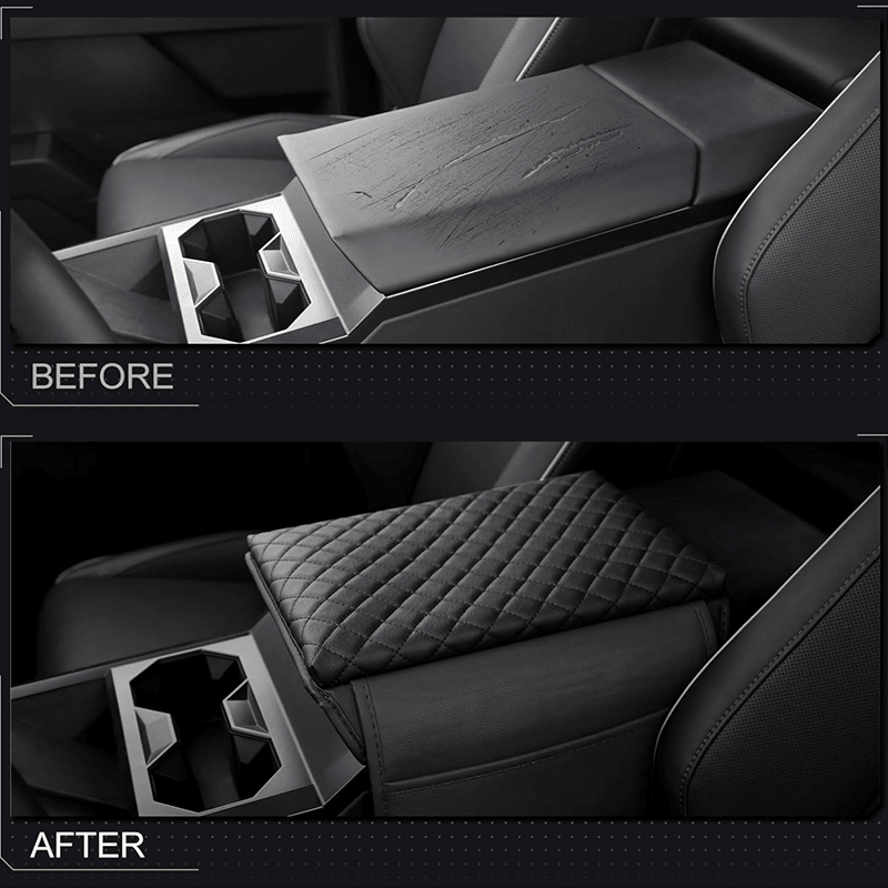 Leather Center Armrest Cover for Cybertruck - Evooor