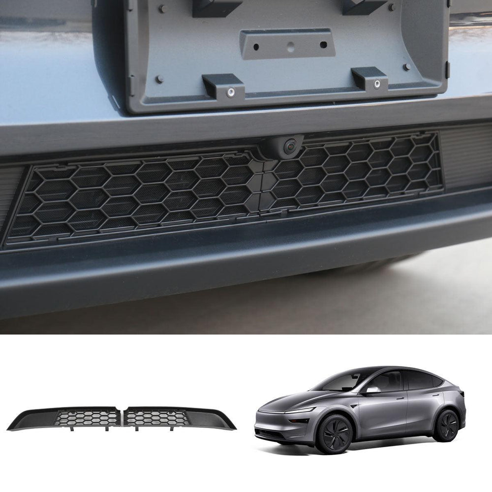Split Front Bumper Protective Mesh Grill Panel for Tesla Model Y Juniper 2025+ - Evooor