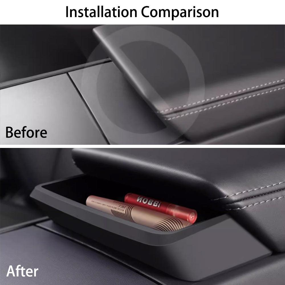 Center Console Armrest Sunglasses Storage Box for New Tesla Model Y Juniper 2025+ - Evooor