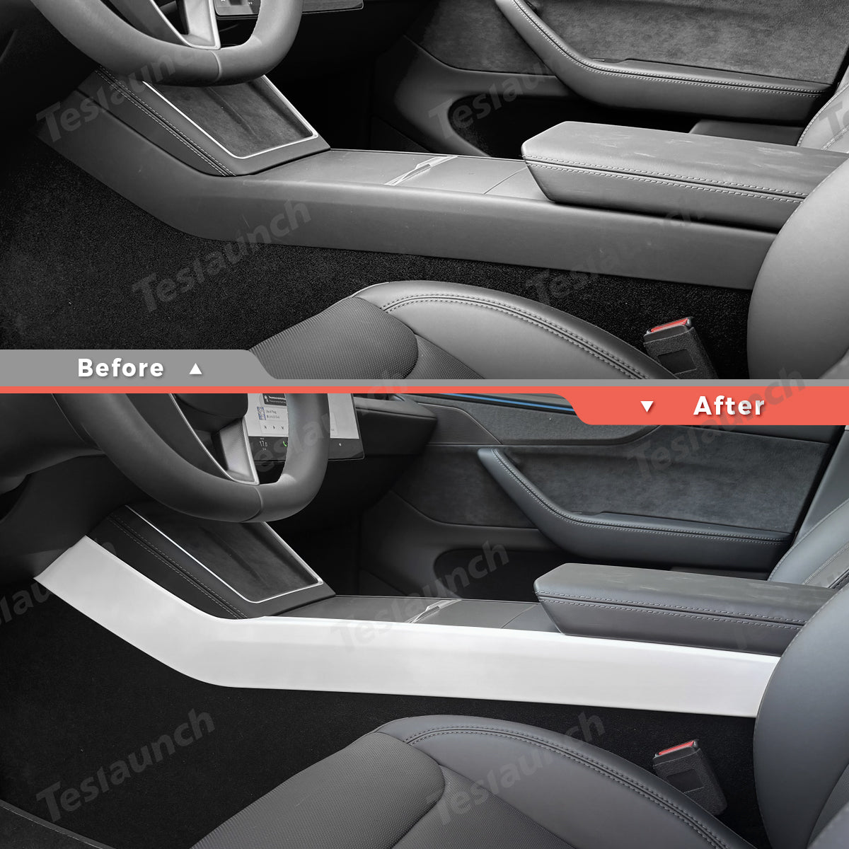 Tesla Model Y Juniper 2025+ Center Console Panel Trim - Upgrade Your Interior Styling! - Evooor