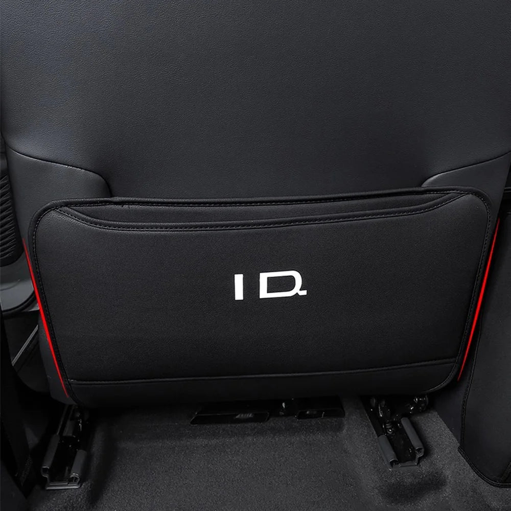 Leather Rear Seat Back Anti-Kick Mat For VW ID.3 - Evooor