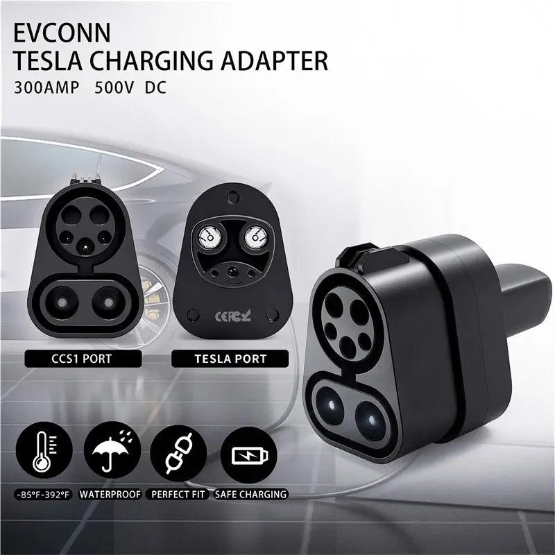 Tesla Model 3/Y/S/X CCS1 to Tesla Charger Adapter for Fast Charging - Evooor