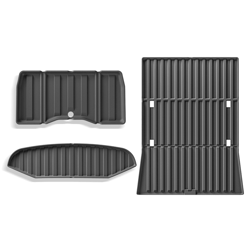 All Weather TPE Floor Mats Cargo Liners Set for Cybertruck - Evooor
