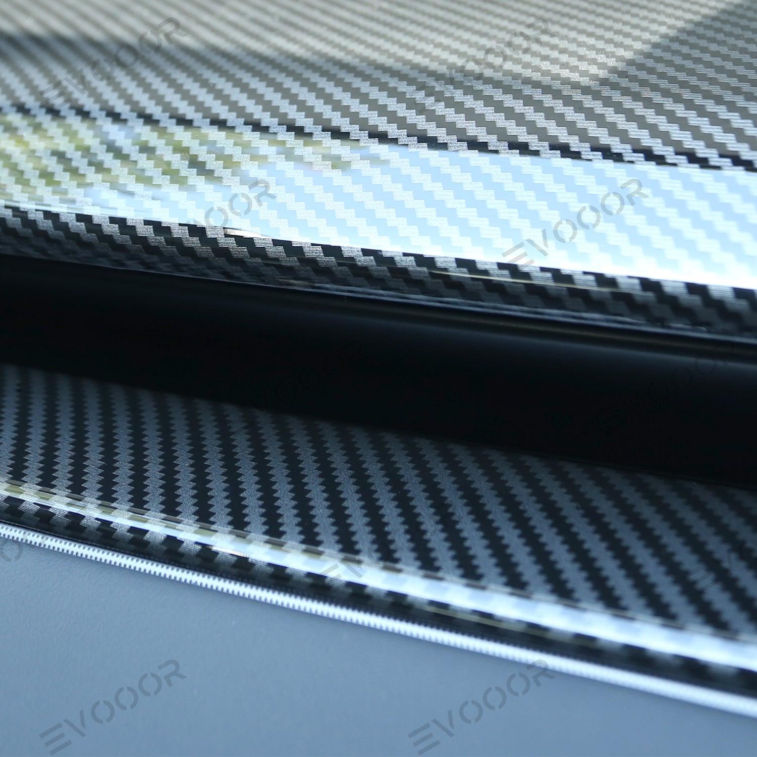 2024 Model 3 Highland Dashboard Cover (Carbon Fiber Pattern ABS) for Tesla(2PCS) - Evooor