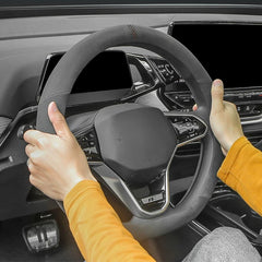 Alcantara Steering Wheel Cover For VW ID.4 2021-2025 - Evooor