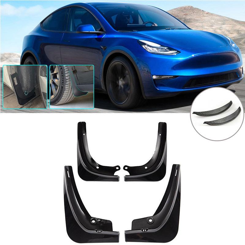 Model Y Mudflaps Splash Guards MudGuards Mud Flaps Fender Car Protect 4 PCS for Tesla (2020-2023) - Evooor