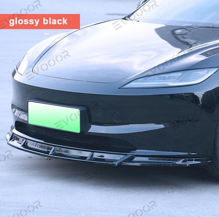 2024 Model 3 Highland Sports Style Front Bumper Lip Kit for Tesla - Evooor