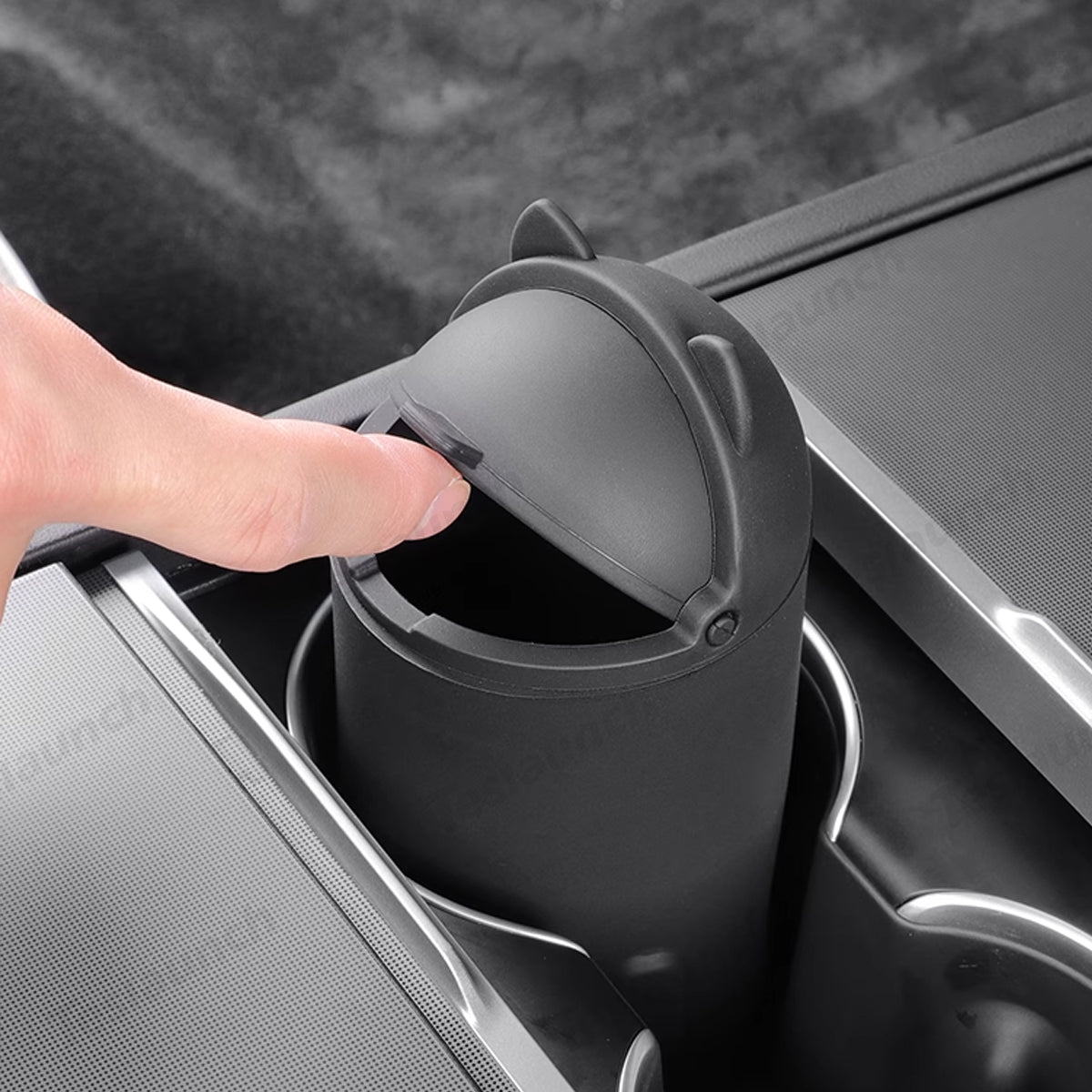 Tesla Model Y 2025+ Central Control Silicone Rubbish Bin Organizer - Juniper Color - Evooor