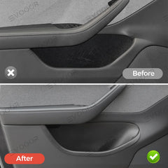 Teljes lefedettségű ajtótároló rendszerező – Vízálló és szennyeződésálló Tesla Model Y Juniper 2025+ modellhez