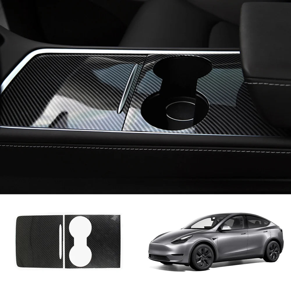 Model 3/Y Center Console Cover (Carbon Fiber Pattern ABS) (Gen.2) for Tesla(2021-2023)