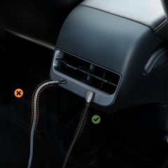 Premium Fast Charging Cable for Tesla Model 3/Y/S/X - iPhone and Type-C Compatible - 2021-2024 Model - Car Mobile Phone Charger