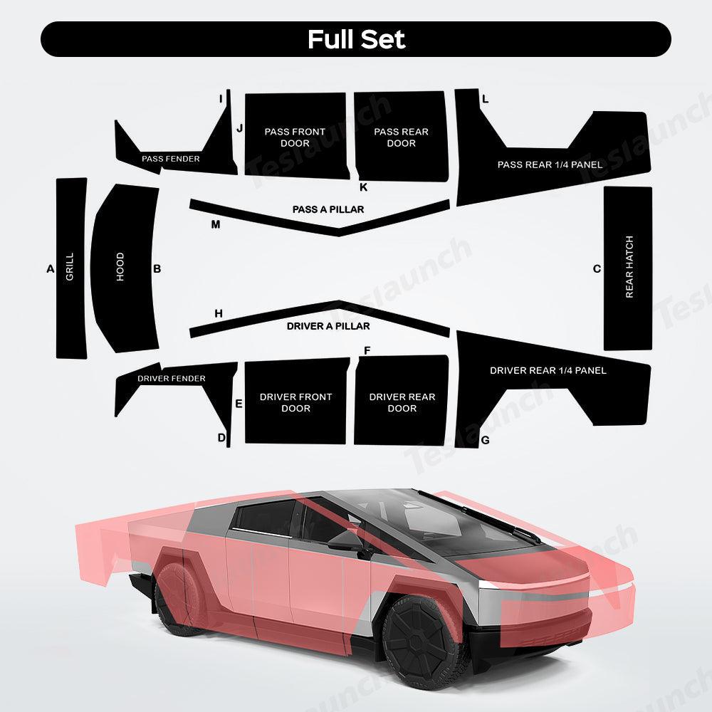 Premium Cybertruck Color-Changing Wrap Kit - Flexible TPU Film for Easy DIY Installation - Evooor