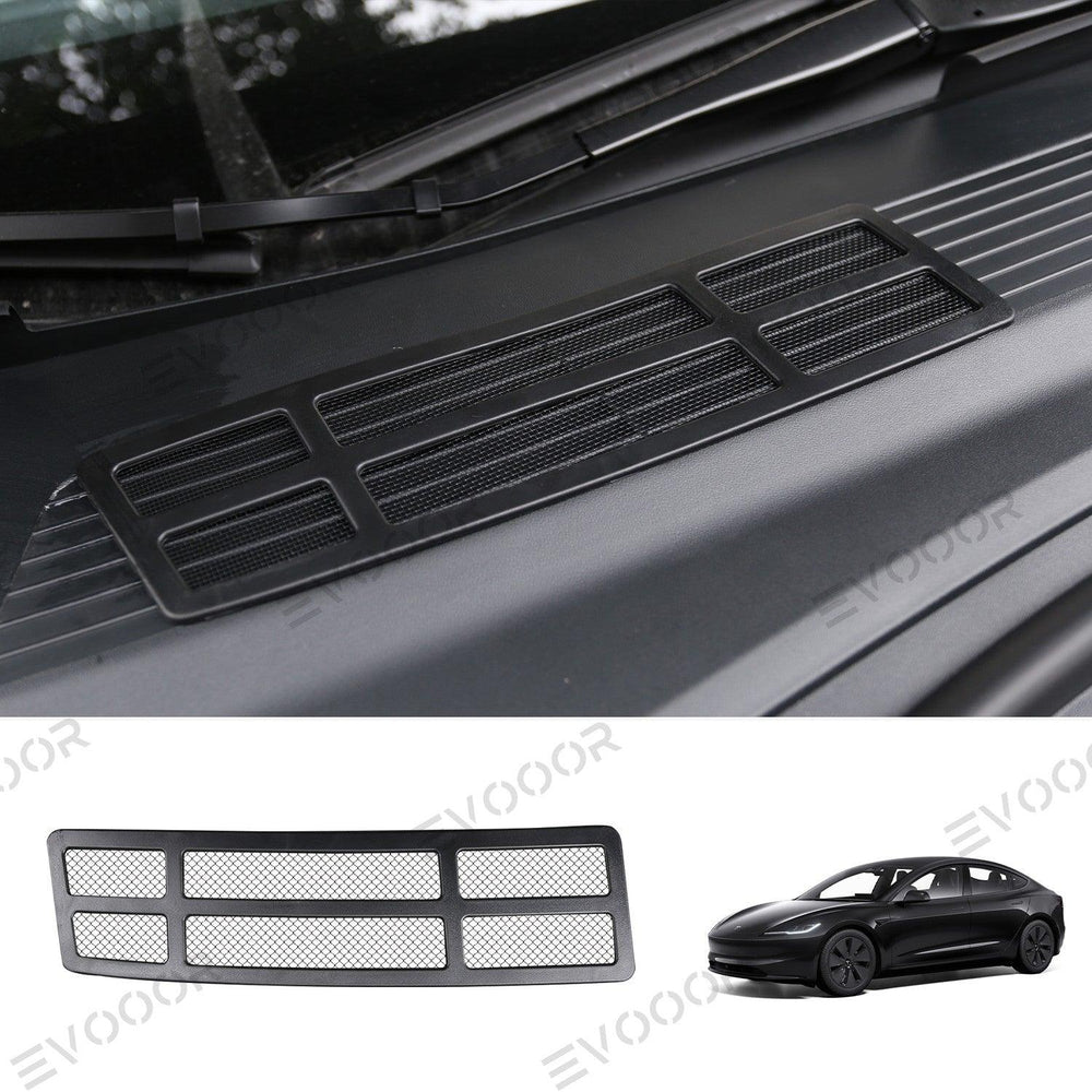 2024 Model 3 Highland Front Standby Storage Box Cover Air Conditioner Air Inlet Protective Mesh Grill Panel for Tesla - Evooor