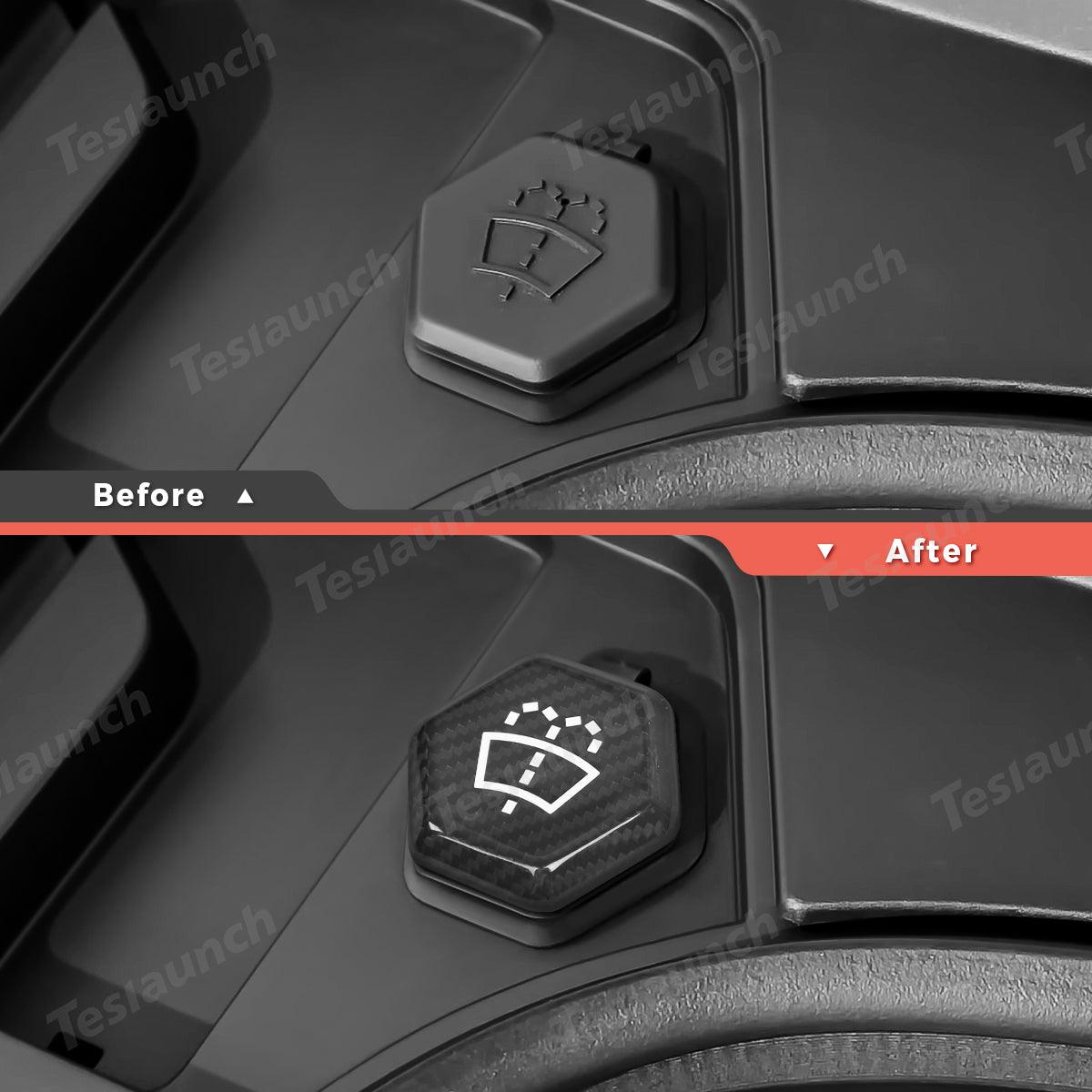 [Real Carbon Fiber] Windshield Washer Fluid Cap Cover for Tesla Cybertruck - Evooor