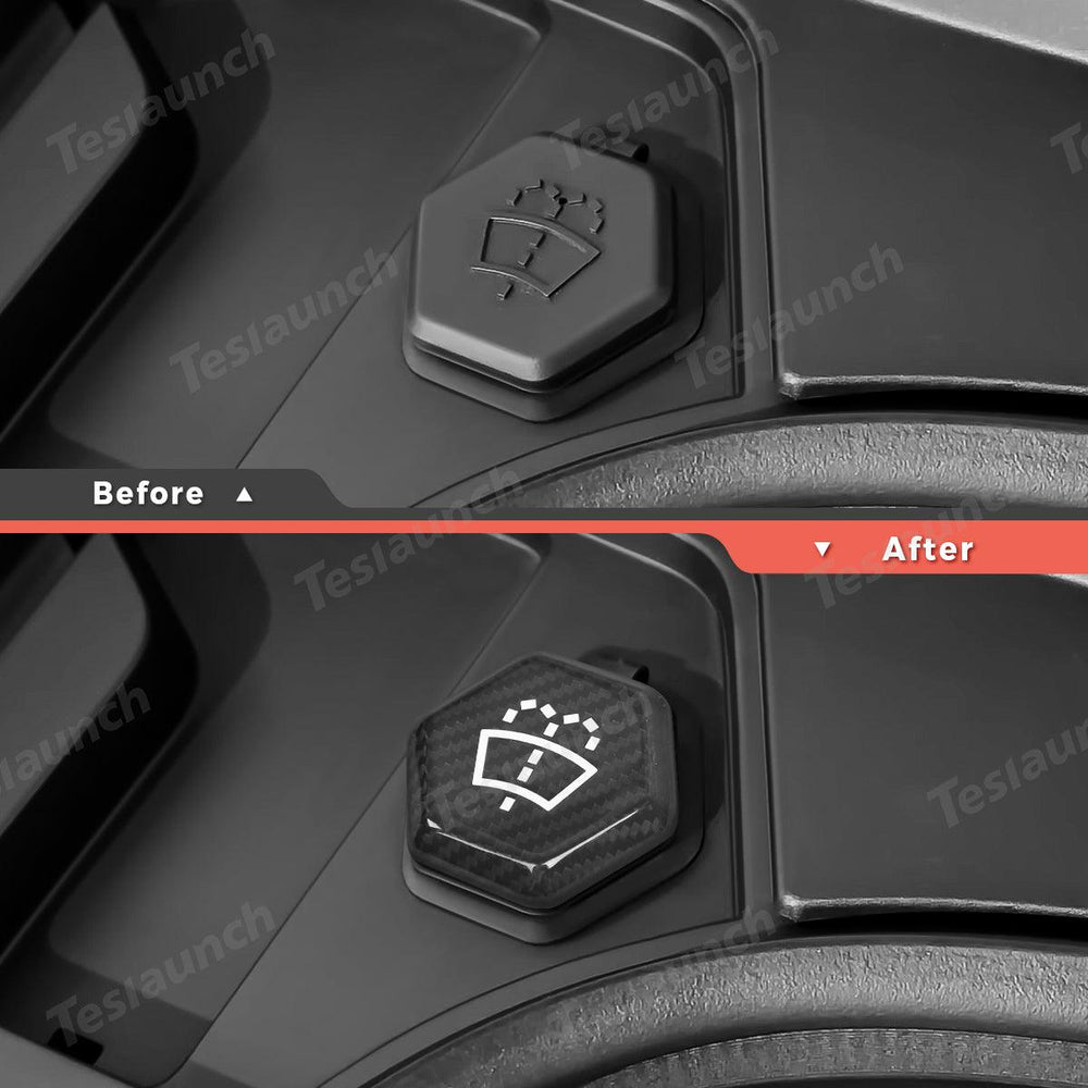[Real Carbon Fiber] Windshield Washer Fluid Cap Cover for Tesla Cybertruck - Evooor