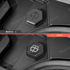 [Real Carbon Fiber] Windshield Washer Fluid Cap Cover for Tesla Cybertruck - Evooor