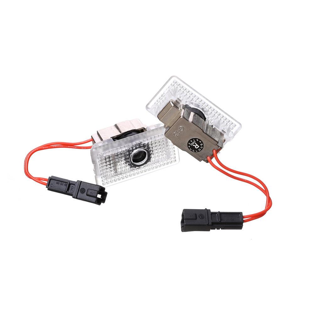 LED Plaid Projector Lights for Tesla Model 3 Y S X - Set of 2 Ultra-Bright Welcome Door Lamps - Evooor