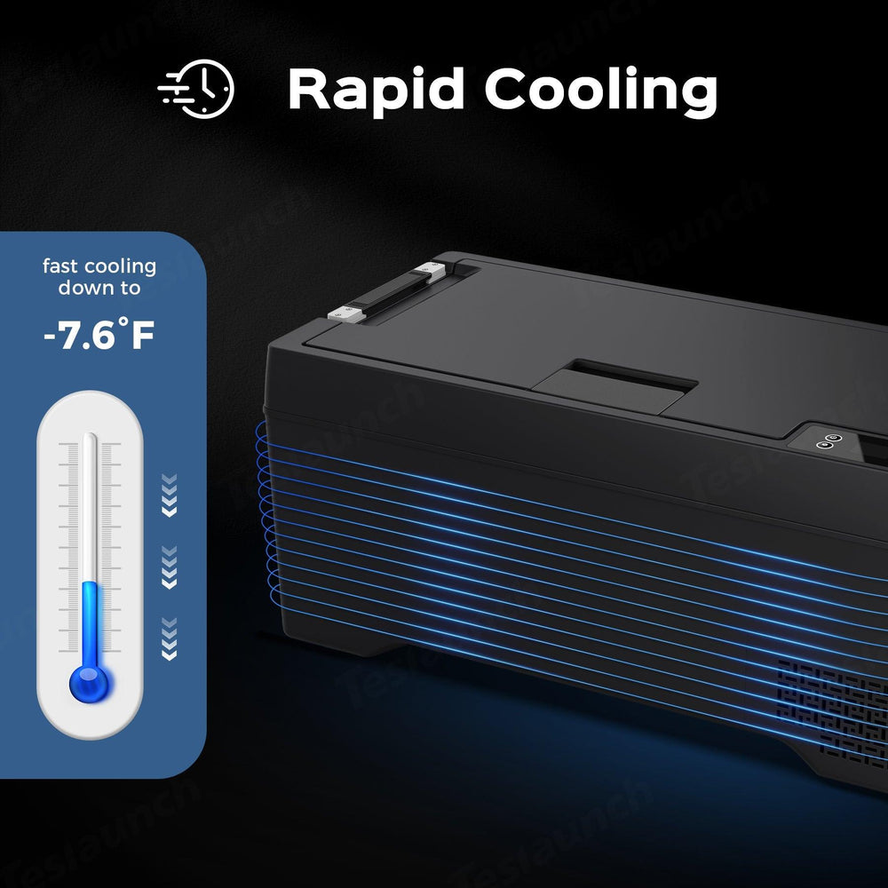 Portable Trunk Freezer for Tesla Model X - 40L Capacity, Ideal for 6-7 Seats, US Version - Evooor