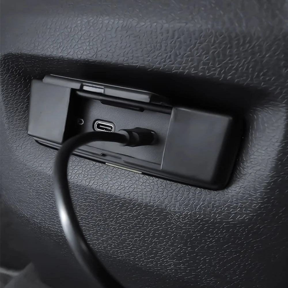 ABS Rear Seat Charging Port USB Hole Anti-Clogging Protective Cover For VW ID.3 - Evooor