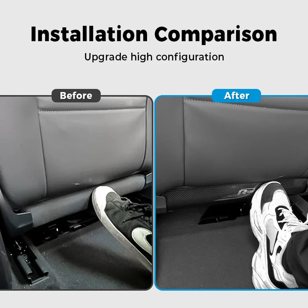 Stainless Steel Seatback Anti-Kick Lower Cover For VW ID.3 2024-2025(2PCS) - Evooor