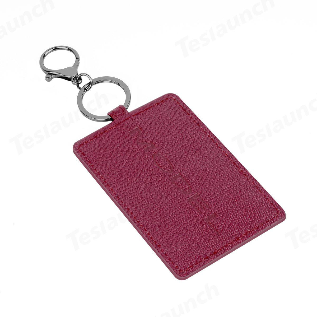 Genuine Leather Tesla Key Card Case with RFID Blocking - Evooor