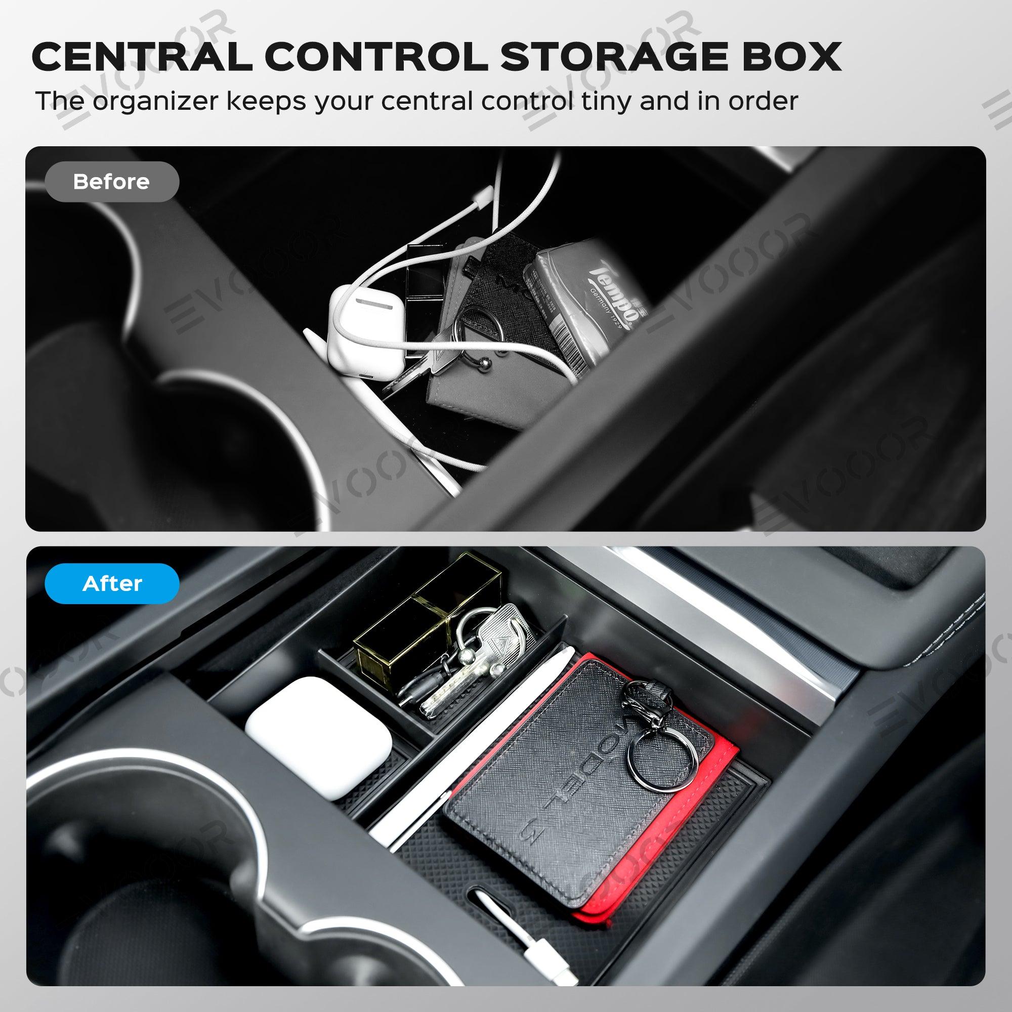 2024 Model 3 Highland Console Organizer Tray Set Designed for Tesla (3 PCS) - Evooor