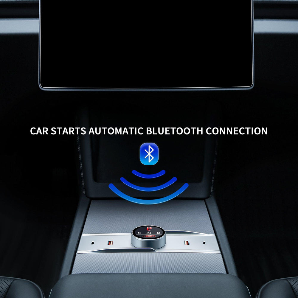 Smart Rotating Gear Shift Dock USB Hub for Tesla Model Y Juniper 2025+ - Evooor