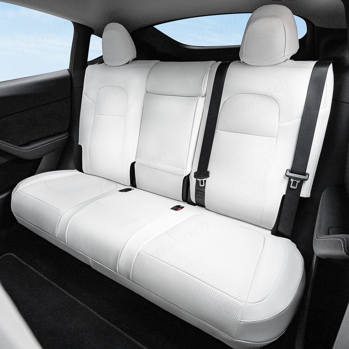 Premium Full Coverage Seat Protector Set for Tesla Model Y 5-Seater 2020-2024 - Evooor