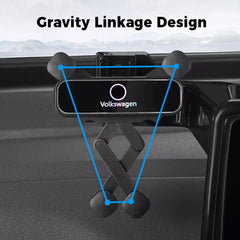 ABS Dashboard Phone Holder With Storage Box For VW ID.4 2021-2025(2PCS) - Evooor