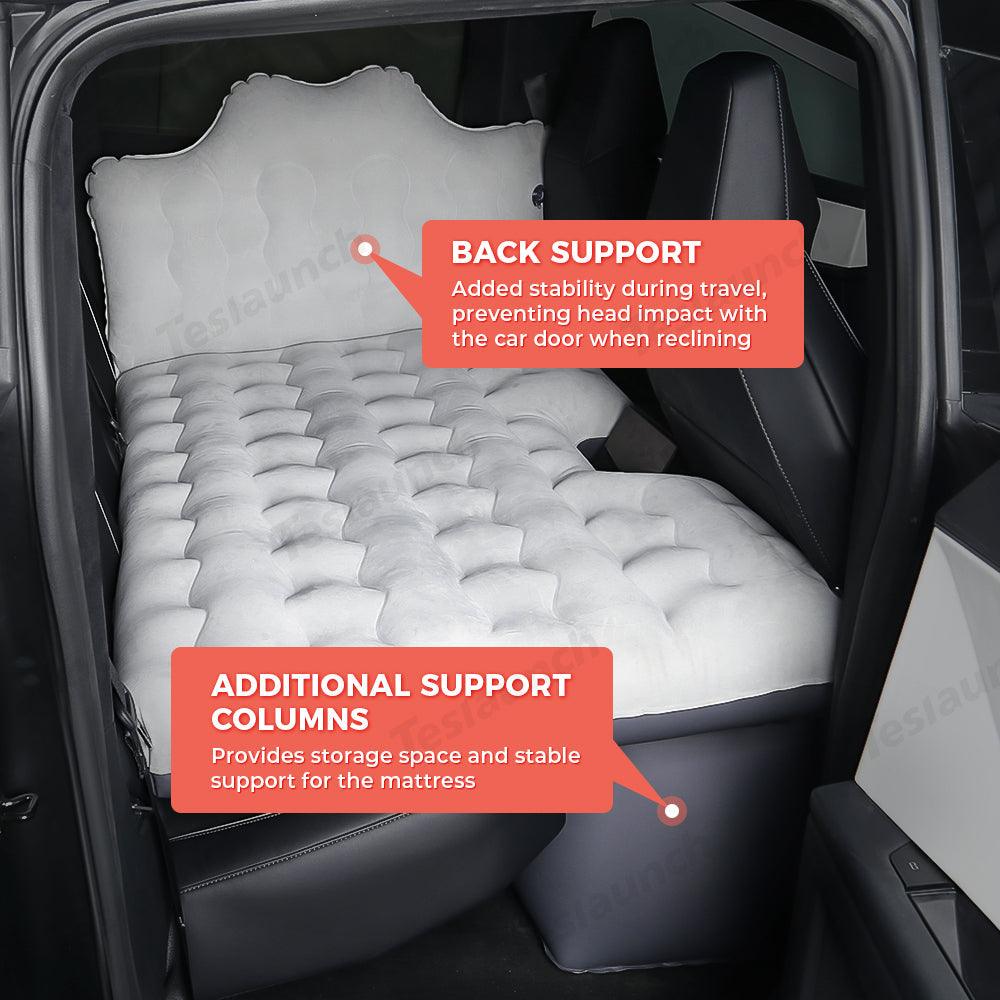 Tesla Cybertruck Inflatable Car Camping Mattress with Rear Seat Support - Evooor