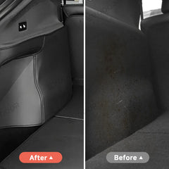 Protections latérales de coffre arrière en cuir Napa–Ensemble de 2 pièces pour une protection longue durée Tesla Model Y Juniper 2025+