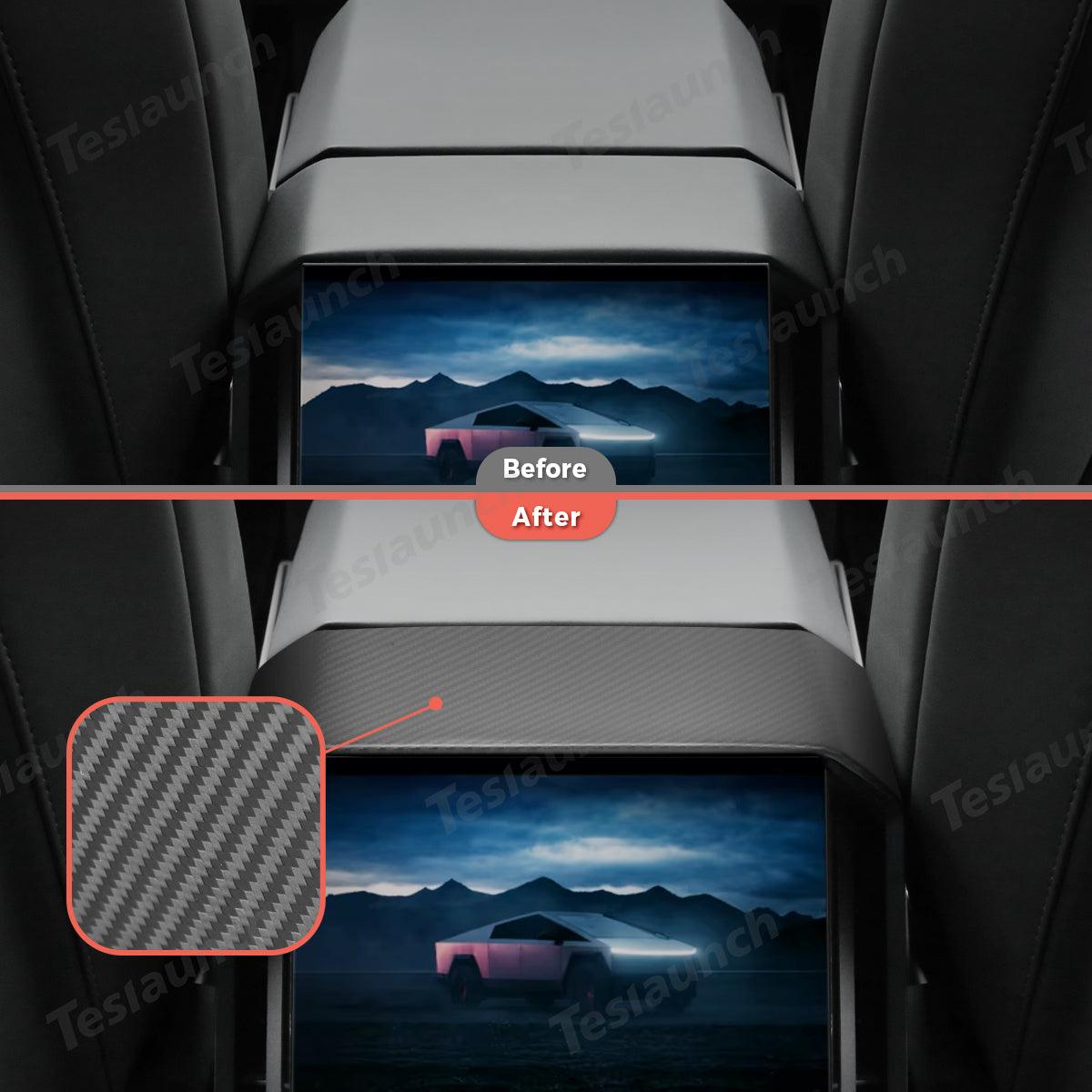 [Real Carbon Fiber] Backseat Air Vent Top Cover for Cybertruck - Evooor