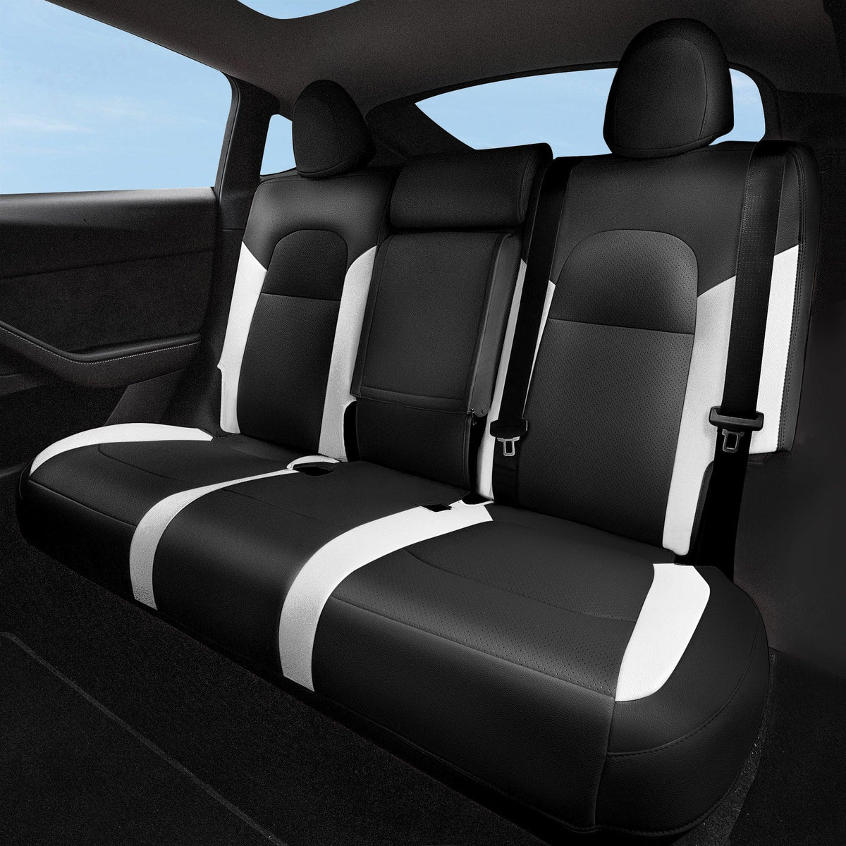 Premium Full Coverage Seat Protector Set for Tesla Model Y 5-Seater 2020-2024 - Evooor